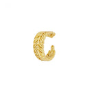 TIANDE 1PC Gold Color Clip Earrings for Women CZ Zircon Fake Piercing Ear Cuff Women's Earrings 2023 Fashion Jewelry Wholesale