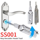 1-4pcs SS001 Key Decoder Tool Pickup Hand Tool Stainless Steel Precision Tool O-ring Pickup Kit Maintenance Repair Kit ﻿