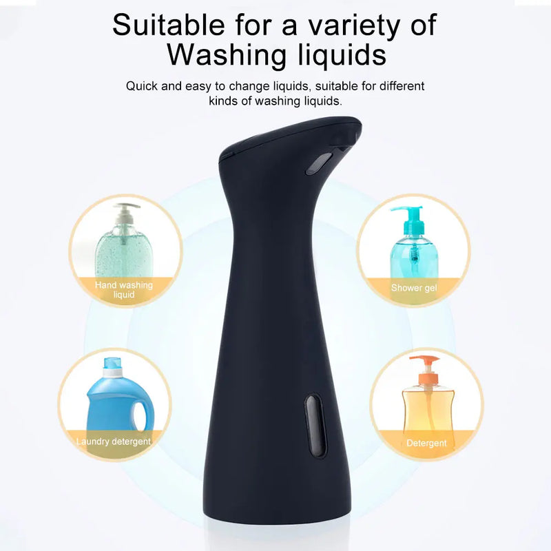 Automatic Soap Dispenser Battery Operated 200ML Hand Sanitizer Dispenser Touchless PX6 Waterproof for Kitchen Bathroom Washroom