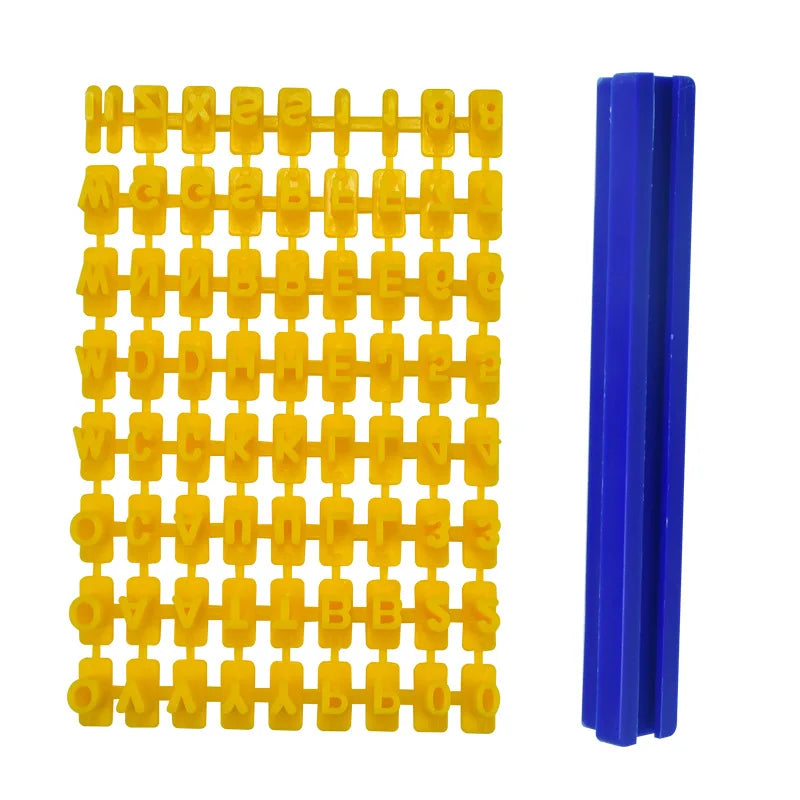 1set Letter Number Cookie Mold Alphabet Press Stamp DIY Printing Embossing Mold Biscuits Cutter Cake Baking Tool Accessories