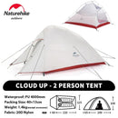 Naturehike Upgraded Cloud Up 2 Person Tent Outdoor Camping Tent Ultralight Waterproof Tent Free Standing Hiking Backpacking Tent