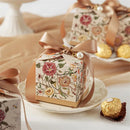12/30 Pcs Plant Flower Candy Box Beauty Biscuit Accompanying  Paper Boxes Suitable for Wedding Birthday Valentine's Day