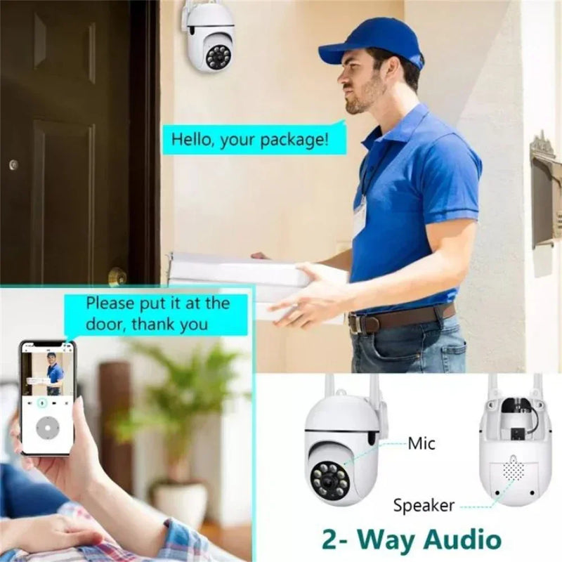 5MP Wifi Wireless Security Monitor Cameras Color Night Vision Outdoor Waterproof Cam Smart Home CCTV indoor Surveillance Camera