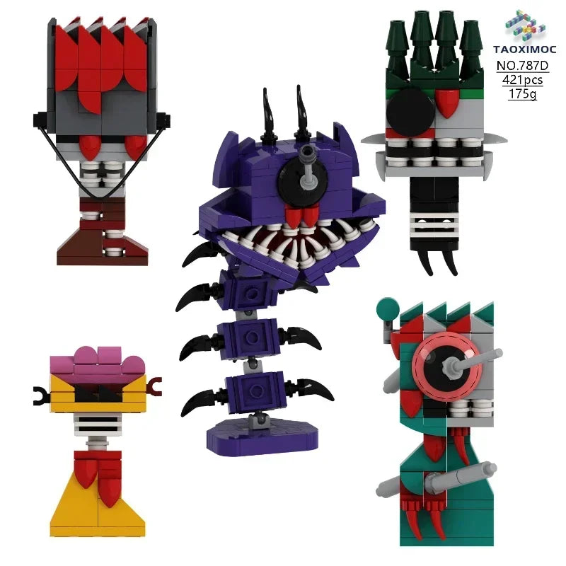 Sprunki Blocks Toys Sprunki Incredibox Building Blocks Model Children's Educational Oren Wenda Building Block Toys for Kids Gift