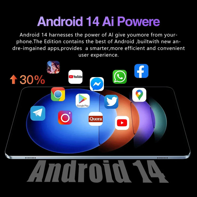 2025 Global Version Pad 6S PRO Tablet Android 14 16GB 1TB 11Inch 20000mAh 5G Dual WiFi Phone Call Google Play Portable Tablet PC