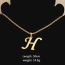 Initial Necklace for Men Women Boys Girls, 18K Gold Plated 26 Letters Pendant Necklace, Personalized Jewelry Father's Day Gifts