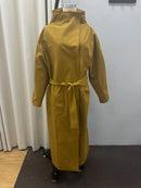 Lady Oversized Long Trench Women Coat Stand Collar Single Breasted Loose Wide Sleeve Casual Coats New Autumn Winter Chic Jackets