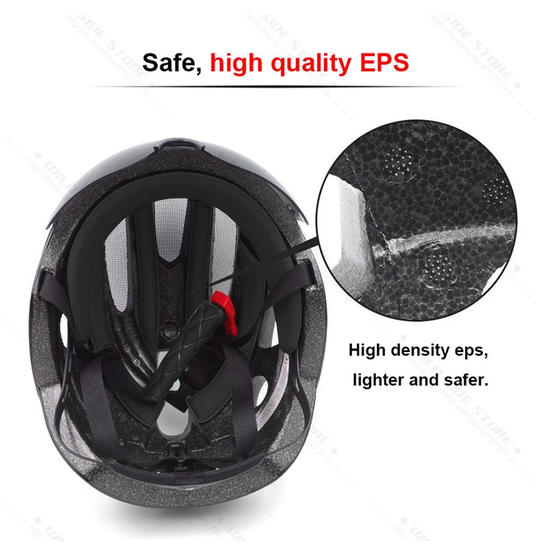 270g ultralight EPS bicycle helmet for men road mtb mountain bike helmet lenses goggles cycling equipment 9 vents Casco Ciclismo