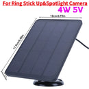 4W 5V Solar Panel Kit Waterproof Adjustable Wall Mount Bracket with 9.8FT Charging Cable for Ring Stick Up&Spotlight Camera