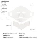 Foreverlily Face Neck Silicone LED Mask 7 Colors LED Light Photon Red Light Therapy 3D Flexible Facial Mask Anti-Ance Skin Care