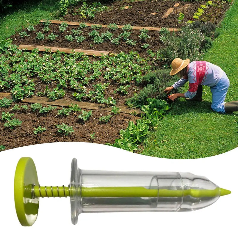 Syringe Seeder Mini Seed Sowing Dispenser Garden Precision Seeding Fertilizing Planter Manual Sower Flower Bed Gardening Tools