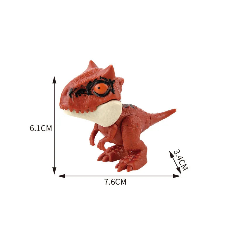 Jurassic Biting Finger Dinosaur Animals Model Toy Movable Joints Simulation Tricky Chameleon Hippo Kids Birthday Christmas Gifts