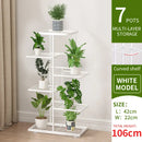 Pflanzenständer Ständer für Blumen Eisen 6/7/8 Ebenen Pflanzenregal Pflanzenorganizer Aufbewahrung Pflanzenhalter Display-Ständer Gartendekoration