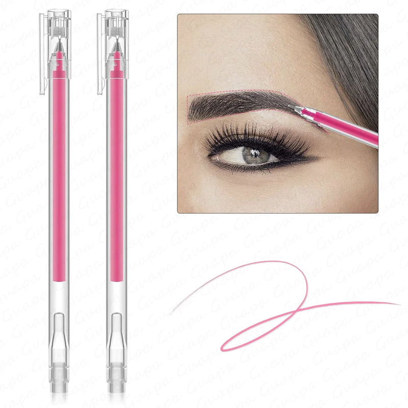 2PCS Eyebrow Marker Pen Tattoo Accessories Microblading Surgical Skin Permanent Make up Supplies White Surgical Scribe Tool