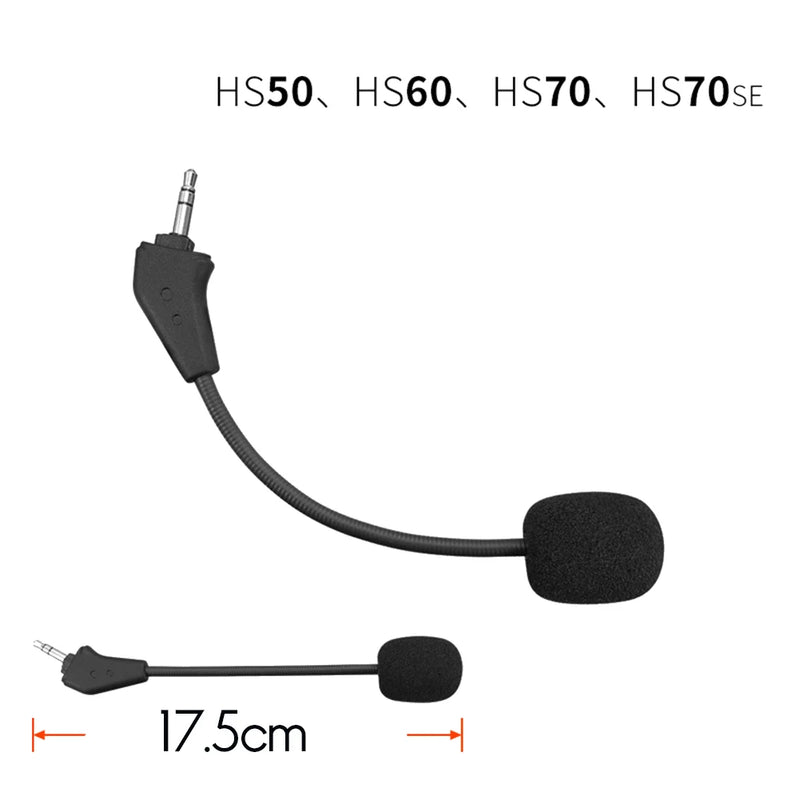 Replacement Game Mic Aux 3.5mm Microphone for Corsair HS50 Pro HS60 HS70 SE Gaming Headsets Headphones Gooseneck Mic