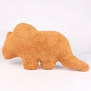 47cm Plush Dino Nugget Pillow Baby Sensory Toys Soft Stuffed Animal Dinosaur Chicken Block Doll Plush Toy Kids Educational Toys