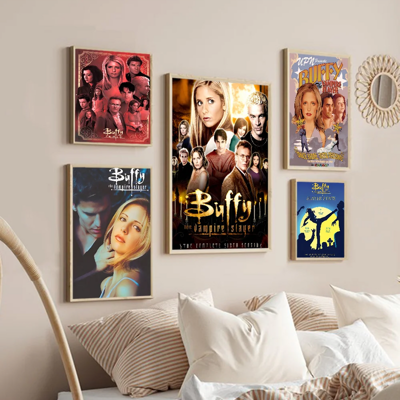 Buffy the Vampire Slayer  Classic Movie Posters Vintage Room Bar Cafe Decor Stickers Wall Painting