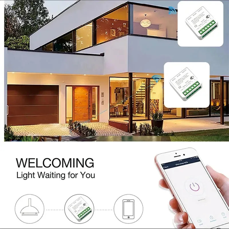 16A Wifi Smart Switch DIY Light Mini Switches 2 Way Control Wireless Smart Home Breaker With Alexa Google Home Cozylife Xiao Ai