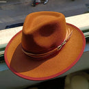 wool cowboy hats men hat felt male fedora with knot  felt hat for summer jazz disco hat for men black fedora hat  wool  hat