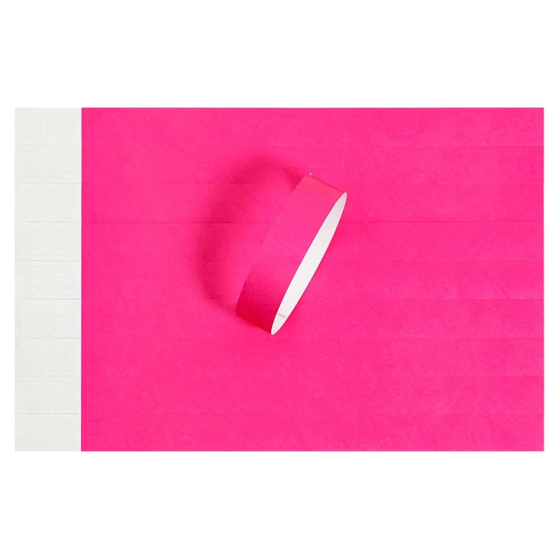 DUBAND 1000 Pcs No Logo Paper 3/4 Inch Wristbands for Event, Sport Wristband, Tyvek ID Festival Paper Bracelet