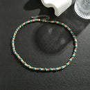 Trendy Small Wood Beads Necklace Men Vintage Short Beaded Chain Choker Necklaces 2023 Fashion Jewelry Collar on Neck Accessories
