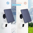 20W Solar Panel for Ring Spotlight Camera/Ring Stick Up Camera DC3.5x1.35-port 360° Adjustable Wall Mount Solar Panel
