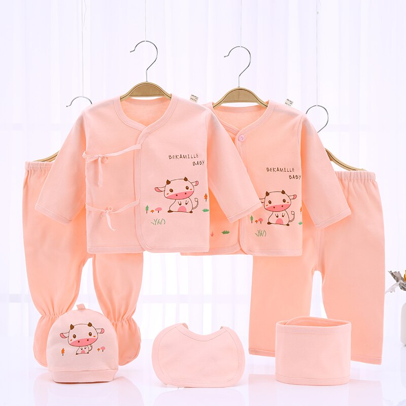 Newborn Clothing Suits Baby toddler Cotton Set for Girls Boys pink blue yellow