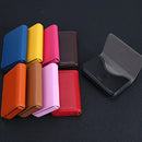 Multicolor High-Grade PU Leather+stainless Steel Metal Card Box Magnetic Business Card Holder Men/Women Credit  Bank Card Case
