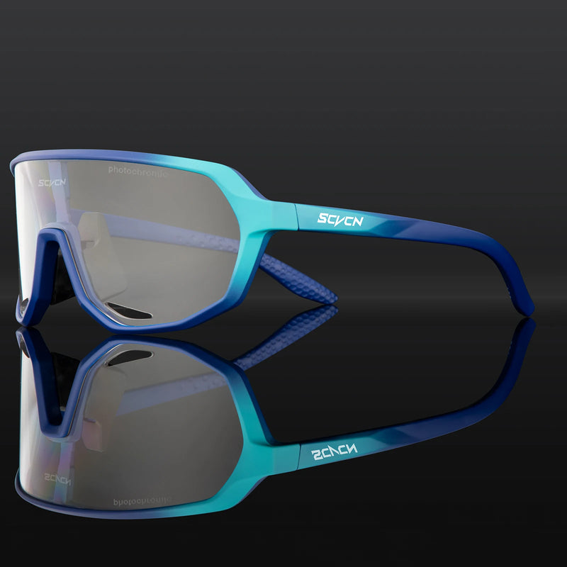 SCVCN Cycling Glasses UV400 Photochromic Sunglasses Men Sun Mountain Bike Road Bicycle Eyewear Sports Running MTB Cycle Gogg