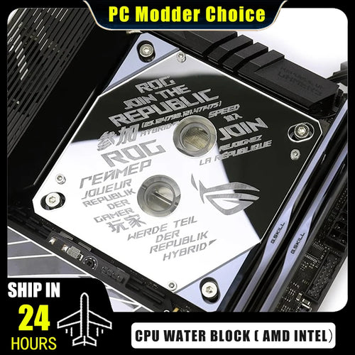 Spiegel-CPU-Wasserkühler 1700 Oberfläche ROG 5V MB RGB SYNC Wasserkühler LGA1800 20XX AM4 AM5 Plattform Anpassbar Verfügbar
