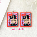 10Pcs Halloween Charms Two Side Print Acrylic Creative Pendant For Necklace  Keychain Diy Making