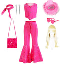 Girls Costume Top+Trousers Kids Halloween Cospaly Princess Christmas Bowknot Fantasy Pageant Disguise Children Clothes