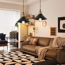 Retro Pendant Lights,E27 Black Metal Living Room Ceiling Lamps,Pendant Ceiling Light Lighting,Ceiling Lamp for Dining Room