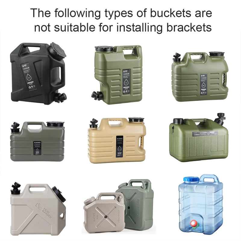 Camping Bucket Stand Strong Load Bearing Foldable Ice Box Holder Detachable Water Bucket Bracket BBQ Picnic Accessories