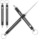 Multifunctional Titanium Alloy EDC Telescopic Toothpick Keychain Pendant Gift Fruit Fork Camping Toothpick Holder Unpacking Tool