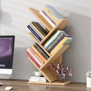 Voltsify  Rustic Standing Tree Bookshelf Wood Display Rack Kids Bookshelf  Bookshelves for Home