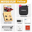 MIYOO FLIP V2 Retro Video Game Console 3.5'' IPS Screen Linux System Onion OS Free Case Handheld Game Players Consoles menGift