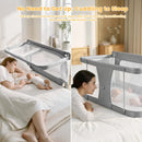 Baby bassinets bedside sleeper, co sleeping bed for baby, for co sleeper for baby in bed, Portable Crib, breathable and visible mesh window