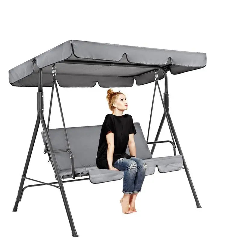 Canopy Swings Top Rain Cover Garden Courtyard Outdoor Swing Seat Hammock Waterproof Roof Canopy Replacement Swing Chair Awning