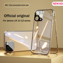 Magnetic Metal Flip Case for iPhone 15 14 13 12 11 Pro Max Metal aluminum alloy Full Tempered Glass Transparent Protector Cover