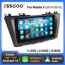 ESSGOO 9" For Mazda5 2010-2015 Carplay Android Auto Car Stereo Multimedia Player Radio Android 14 GPS Navi Wifi BT FM SWC USB