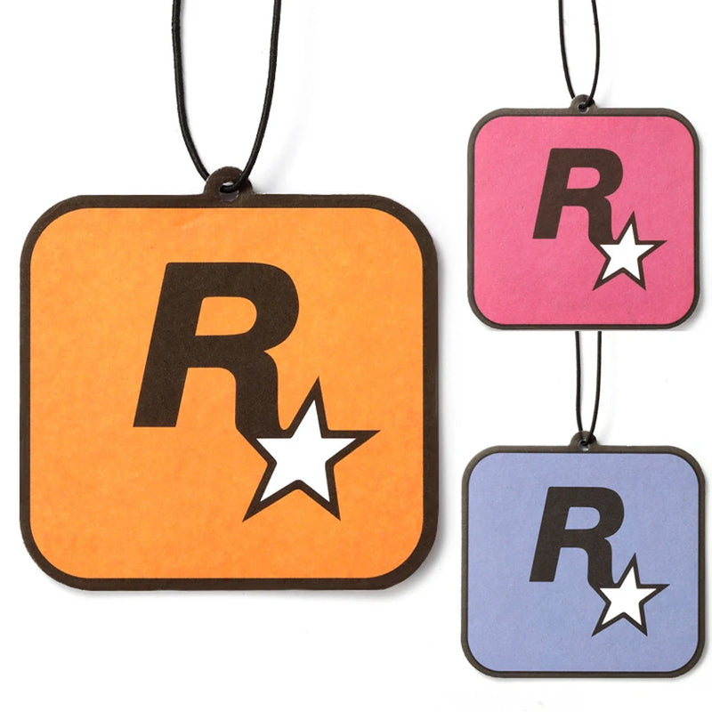 2Pcs Car Rockstar Fragrance Tablets Car Interior Pendant Pendant Air Freshener Aromatherapy Essential Oil Hanging Decoration