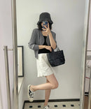 Miyake Pleated Solid Color Top 2025 Summer New Casual Versatile Commuter Long-sleeved Cardigan Jacket