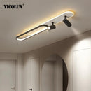 Modern LED Chandelier With SpotLights Indoor Lighting For Living Dining Study Room Bedroom Kitchen Home Lamps White Black Gold