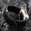 Handmade Black First Layer Cowhide Leather Watchband 45MM/49MM Suitable For Apple Watch Handmade Men Vintage Bracelet