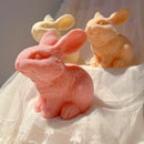 Cute Bunny Candle Molds Aesthetic Rabbit Silicone Mold Home Decor Funky Animal Wax Mould Easter Unique Gift