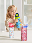 350ml Cartoon Insulated Cup Animal Pattern Stainless Steel Thermos Cup Christmas Vacuum Flasks Water Bottle Xmas Gift Cup