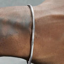 Silberfarbenes Titan-Stahl Schlangenkette Armband für Herren Hip Hop Einfaches Edelstahlarmband für Damen Retro Schmuck