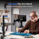 TOMLOV Autofocus 4K Digital Microscope 2000X 8" TM4K-AF Flex Arm HDMI Electronics Soldering Microscope for Mobile Phone Repair