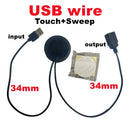 DC5V 12V 24V Smart Touch Sensor Switch Dimmer Penetrable Switch Sensor for Home Closet Corridor LED Strip Light Switch Sensor